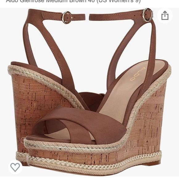 Aldo Glenrose Sandal Espadrille in Brown‎ - Picture 7 of 12